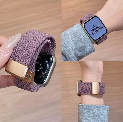 アップルウォッチストラップ  Apple Watch  編み込みマグネットバックルバンド  iWatch ストラップ 38mm～49mm 対応