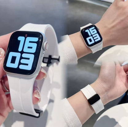 アップルウォッチストラップ  Apple Watch  シリコン マグネットバックルバンド  iWatch ストラップ 38mm～49mm 対応