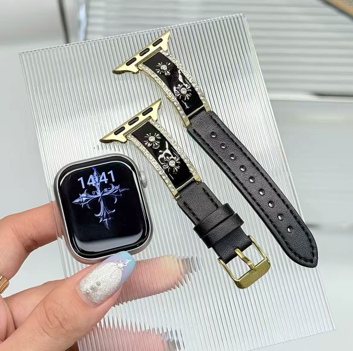 アップルウォッチストラップ  Apple Watch  クロスエナメルバンド  iWatch ストラップ 38mm～49mm 対応