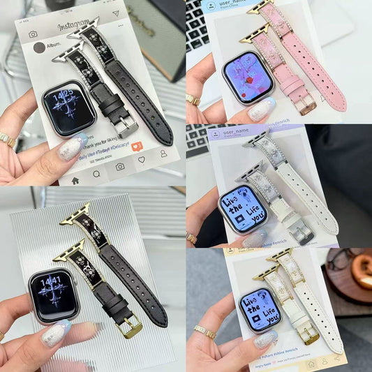 アップルウォッチストラップ  Apple Watch  クロスエナメルバンド  iWatch ストラップ 38mm～49mm 対応