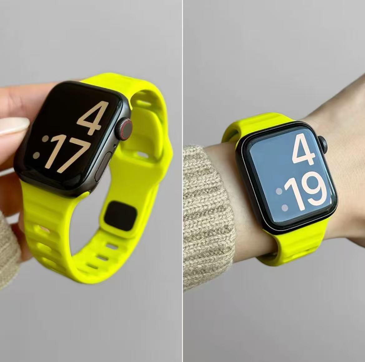 アップルウォッチストラップ  Apple Watch  ミニマル シリコンバンド 防水仕様  iWatch ストラップ 38mm～49mm 対応