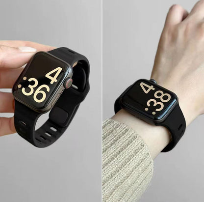 アップルウォッチストラップ  Apple Watch  ミニマル シリコンバンド 防水仕様  iWatch ストラップ 38mm～49mm 対応