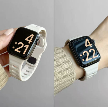 アップルウォッチストラップ  Apple Watch  ミニマル シリコンバンド 防水仕様  iWatch ストラップ 38mm～49mm 対応