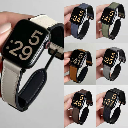 アップルウォッチストラップ  Apple Watch  レザー マグネットバックルバンド  iWatch ストラップ 38mm～49mm 対応