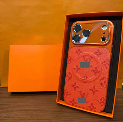 スマホケース  高級感マグネット式スマホケース  ダブルV  耐衝撃・防振性能に優れ、高級感あふれるスマホケースで、iPhone13~17 に対応