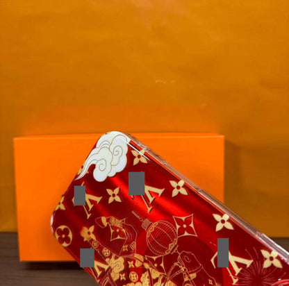 スマホケース  新年限定  高級感マグネット式スマホケース  ダブルV  耐衝撃・防振性能に優れ、高級感あふれるスマホケースで、iPhone15~17 に対応