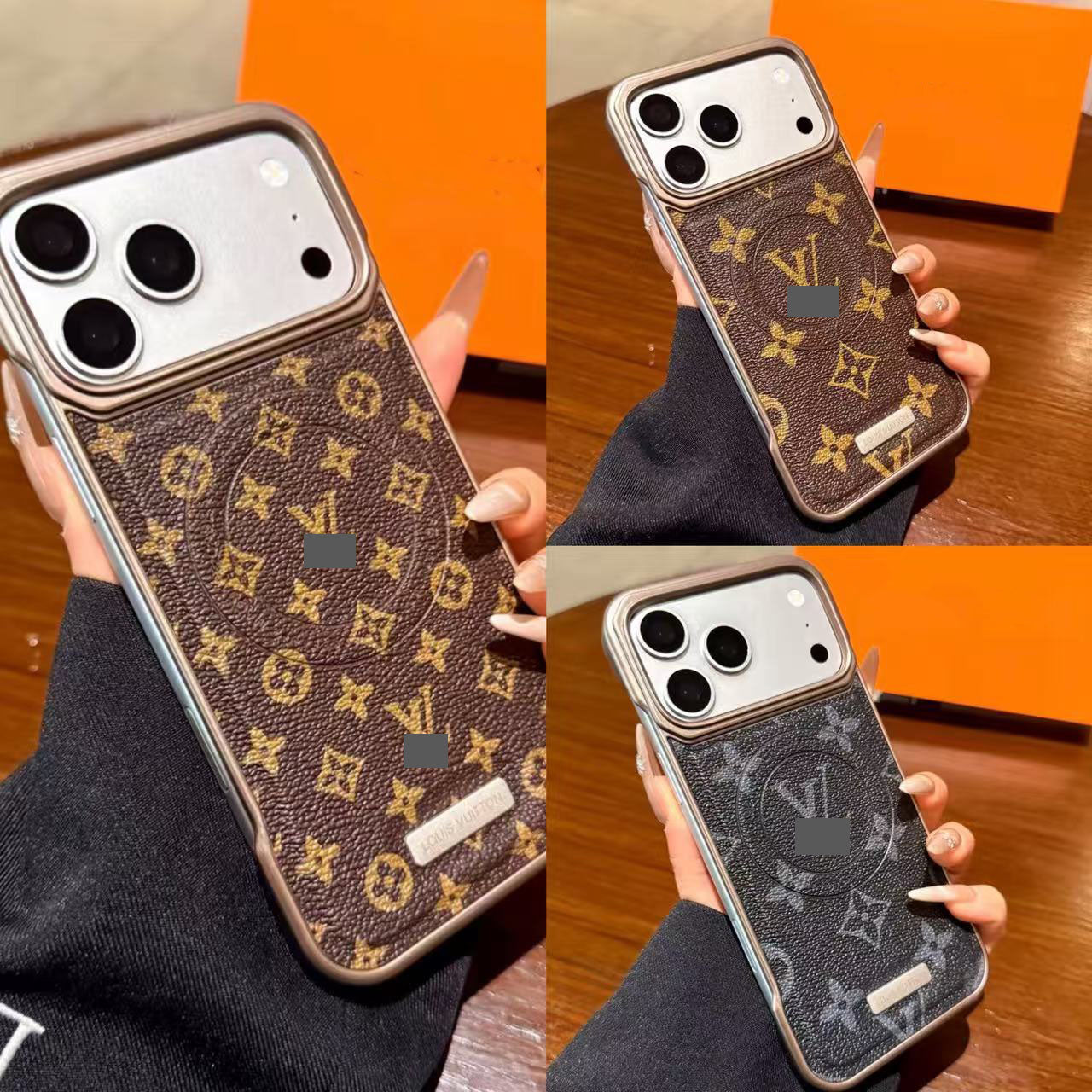 #M02  スマホケース  レザー製 マグネットスマホケース   耐衝撃・防振性能に優れ、iPhone に対応