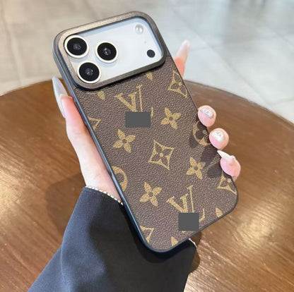 スマホケース 高級感大きな窓付きスマホケース ダブルV 耐衝撃・防振性能に優れ、高級感あふれるスマホケースで、iPhone12~17 に対応