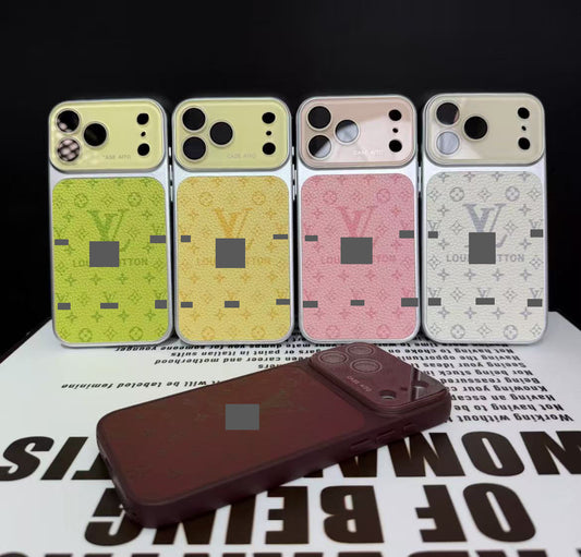 スマホケース    高級感ライチ目のスマホケース  ダブルV  耐衝撃・防振性能に優れ、高級感あふれるスマホケースで、iPhone14-17 に対応