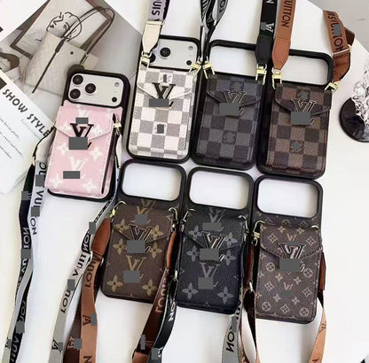 スマホケース    高級感カード入れ付きスマホケース  ダブルV  耐衝撃・防振性能に優れ、高級感あふれるスマホケースで、iPhone12-17 に対応