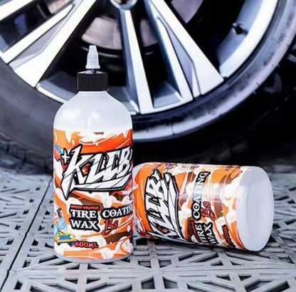 KLCB B8 タイヤコーティング剤 黒色強化 光沢アップ 防水防塵 タイヤ保護 車コーティング