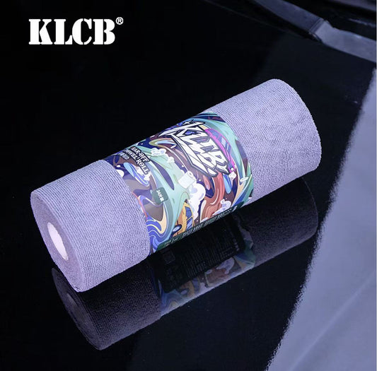 KLCB 手切り式マイクロファイバー洗車タオル（毛羽落ちなし・多機能）