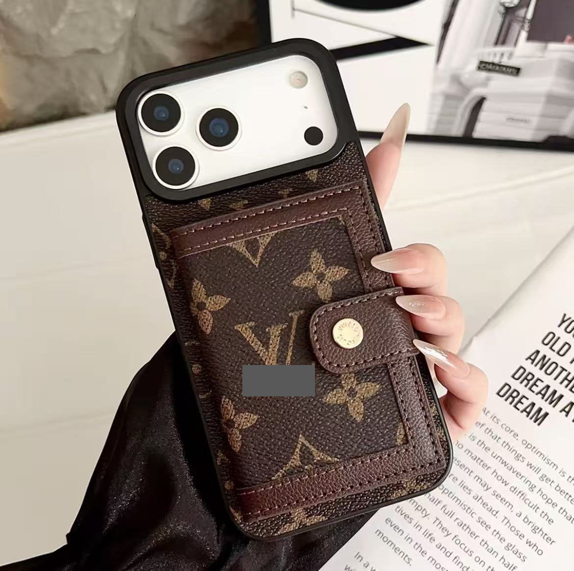 #303  スマホケース  カードポケット付きスマホケース   耐衝撃・防振性能に優れ、iPhoneに対応