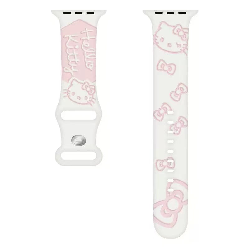 アップルウォッチストラップ  Apple Watch  ハローキティ バンド  iWatch ストラップ 38mm～49mm 対応