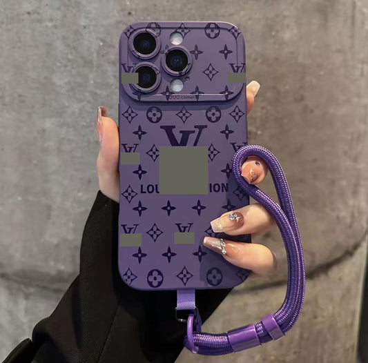 #01 -1  スマホケース  ストラップ付き  耐衝撃・防振性能に優れ、iPhone12~17 に対応