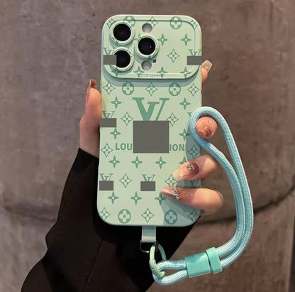 #01 -1  スマホケース  ストラップ付き  耐衝撃・防振性能に優れ、iPhone12~17 に対応