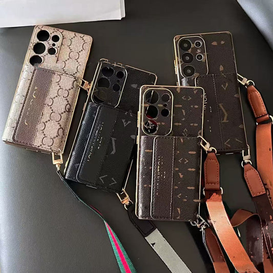 #G12  スマホケース   カード収納付き ストラップ付きスマホケース  耐衝撃・防振性能に優れ、 Galaxy に対応