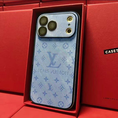 #53 スマホケース  高級感合成皮革 レザーラムスキンスマホケース   耐衝撃・防振性能に優れ、高級感あふれるスマホケースで、iPhone12~17 に対応