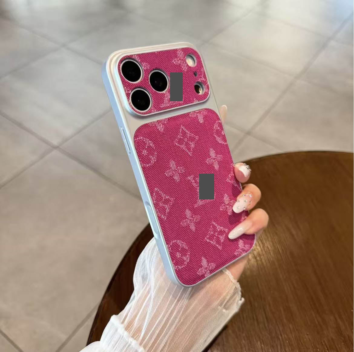 #77  スマホケース   布製調  耐衝撃・防振性能に優れ  iPhone14-17 に対応