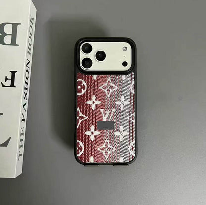 #79  スマホケース   布製調  耐衝撃・防振性能に優れ  iPhone14-17 に対応