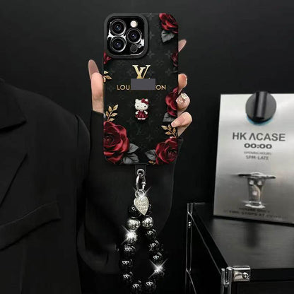 #D18  スマホケース  シリコン製  ハンドストラップ付きスマホケース  耐衝撃・防振性能に優れ、iPhone に対応