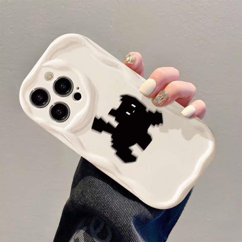 Ripple and cute cat design. Made of silicone, highly shock-resistant and luxurious smartphone case, compatible with iPhone.