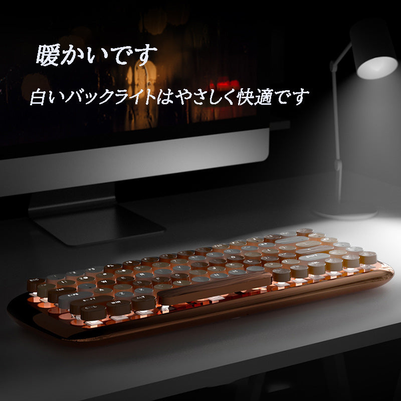 Mofii 発光メカニカルキーボード 無線ブルートゥース・有線 3 モードキーボード - BicMart