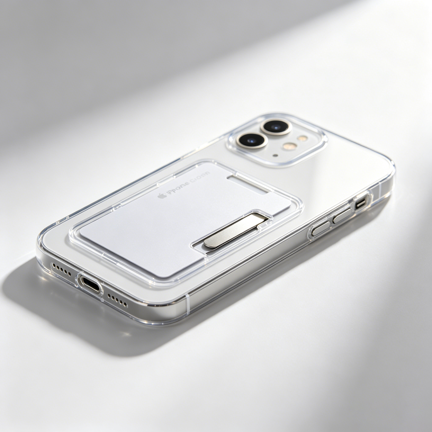 スマホケース カスタムシリーズ  カードホルダー付き＋ストラップ付き  耐衝撃・防振性能に優れ、iPhone に対応