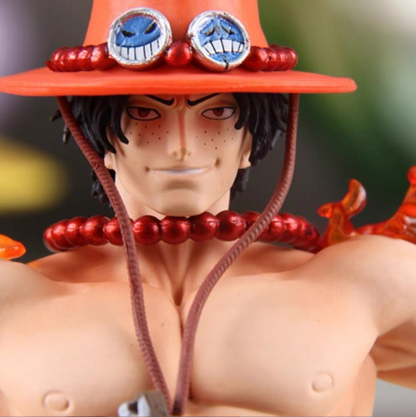 One Piece Series ACE Ace in a cross pose with arms spread, with a light-up base Figure (model) Display item