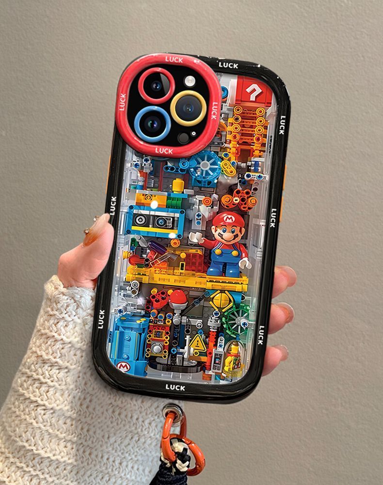 LEGO Mario Luxury Drawstring Smartphone Case Compatible with iPhone