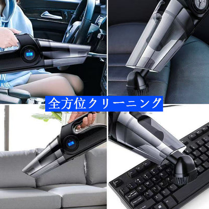 カー用品　車載用エアコンプレッサー  ワイヤレス掃除機  車・家庭両用高出力掃除・充気一体機