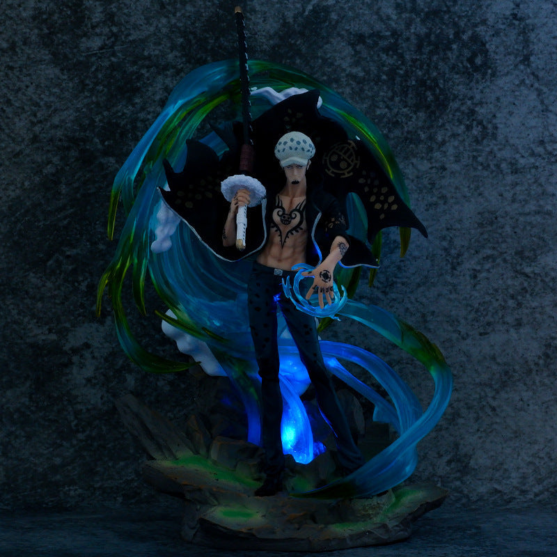 One Piece Series Figure Phantom Law Mystic Law Illuminatable Anime Figure Model Object