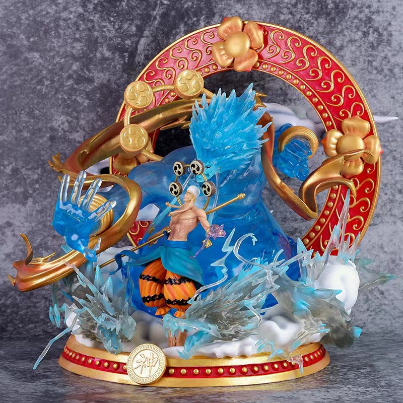 One Piece Series Black Pearl Thunder God Enel Sky Island Figure Scale Model (Limited Edition)