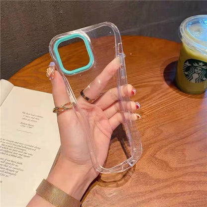 スマホケース 背面が透明  耐衝撃・防振性能に優れ、高級感あふれるスマホケースで、iPhone に対応