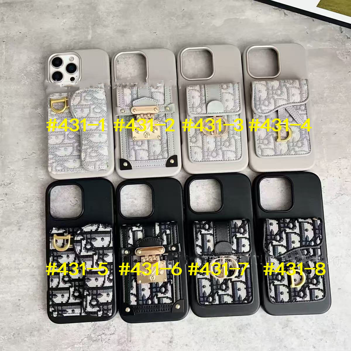 #431  スマホケース  カードケース付き 耐衝撃・防振性能に優れ、iPhone に対応