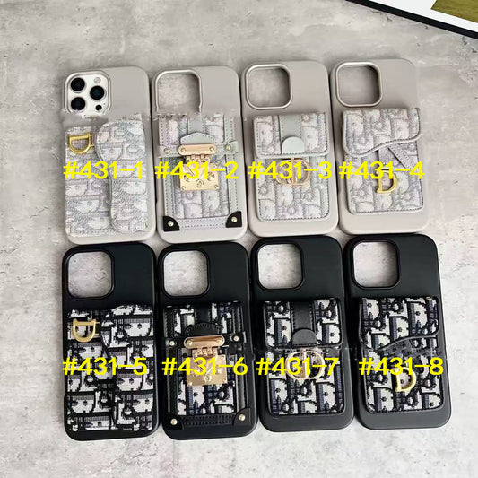 #431  スマホケース  カードケース付き 耐衝撃・防振性能に優れ、iPhone に対応