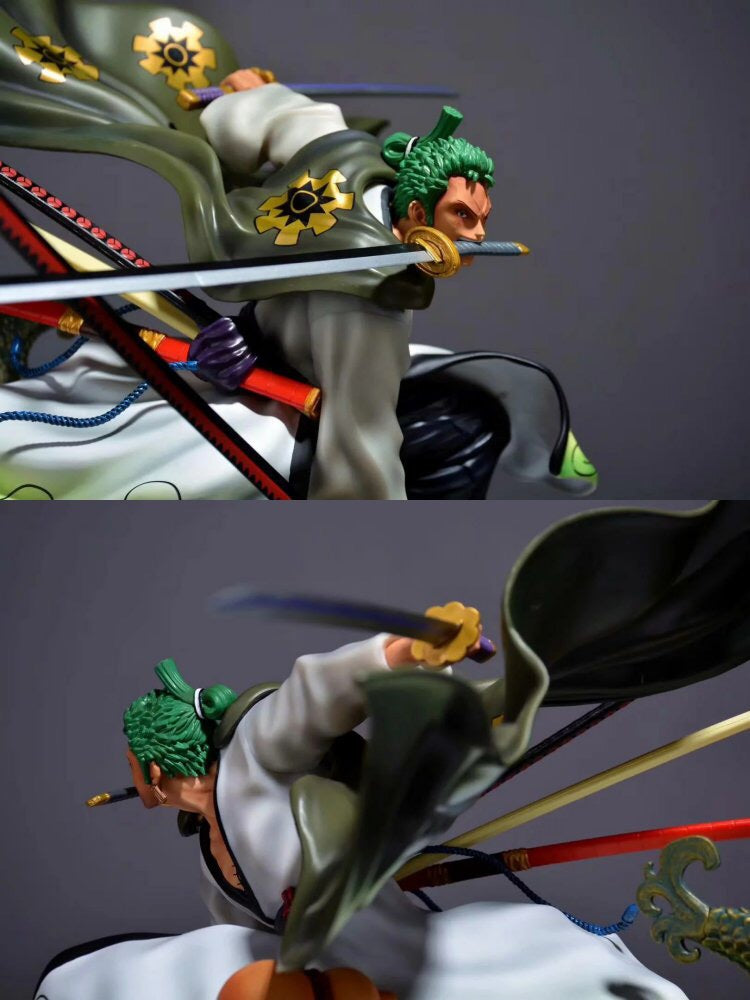 One Piece Series Figure Zoro Figure Ornament on Wano Country Roof