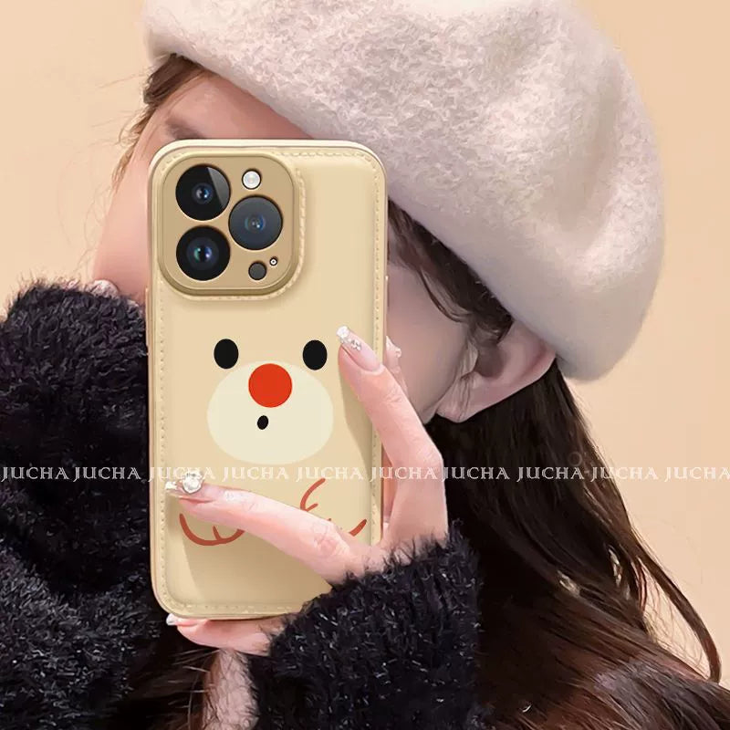 A cute bear design, excellent shock and vibration resistance, and a luxurious smartphone case that is compatible with iPhones.