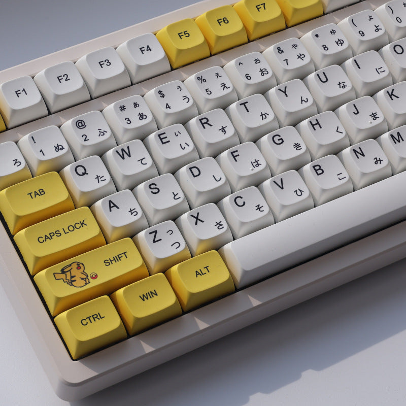 ピカチュウテーマ XDA 高さの PBT サブリメーション機械キーボードキーキャップ - BicMart