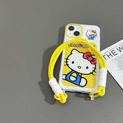 スマホケース  可愛らしいハローキティをメインデザインしたスマホケースが登場！  耐衝撃・防振性能に優れ、高級感あふれるスマホケースで、iPhone に対応