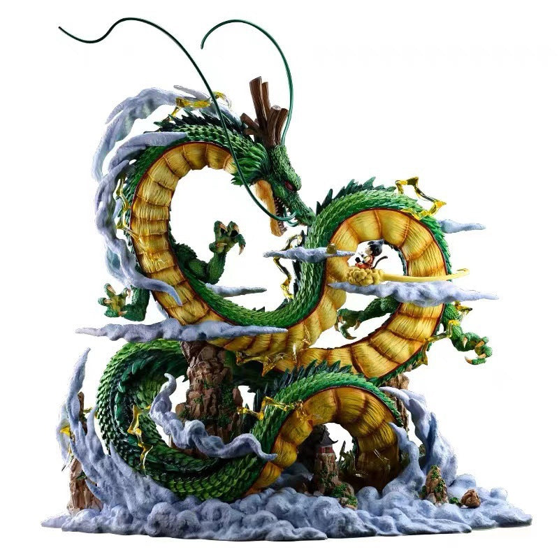 Dragon Ball Series Figures Shenron and Son Goku (Can Glow) Figure Ornament Model