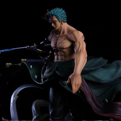 One Piece Series Zoro Figure Ornament Large Size Zoro Model Double Head Switching Type