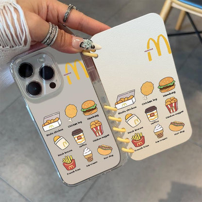 本型スマホケース Ｍテーマ 手帳型スマホケース　キャラクターの柔らかい 折りたたみ式 ノート型 スマホケース  iPhone に対応