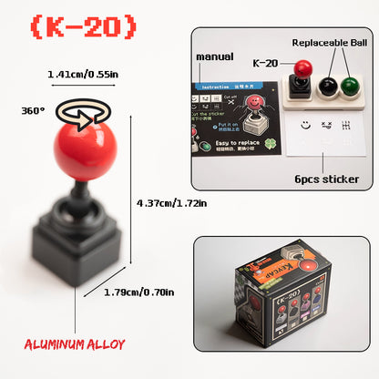 K20 復古キーキャップ、ゲーム機ジョイスティックキーキャップ、格闘機ジョイスティックキーキャップ - BicMart