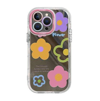 A refreshing small floral design, excellent shock and vibration resistance, and a luxurious bracelet decoration smartphone case compatible with iPhone