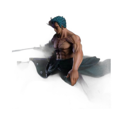 One Piece Series Zoro Figure Ornament Large Size Zoro Model Double Head Switching Type