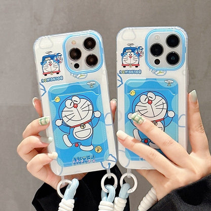 スマホケース  人気キャラ「ドラえもん」をデザインした可愛らしいスマホケース！  耐衝撃・防振性能に優れ、高級感あふれるスマホケースで、iPhone に対応