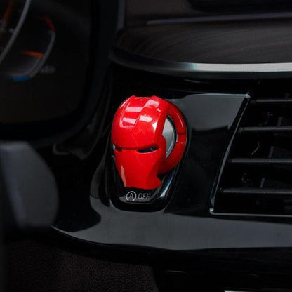 カー用品　車飾り物　アイアンマン バットマン エンジンプッシュボタン カバー スタートストップボタンスイッチ装飾カバー