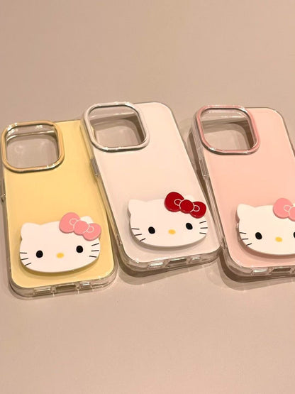 スマホケース  ハローキティ フォールダブルスタンドスマホケース！  耐衝撃・防振性能に優れ、高級感あふれるスマホケースで、iPhone に対応