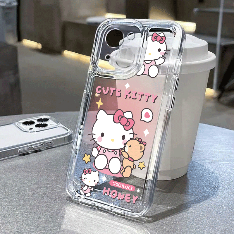 スマホケース  萌え力と癒し感がたっぷり！ハローキティテーマ  耐衝撃・防振性能に優れ、高級感あふれるスマホケースで、iPhone に対応